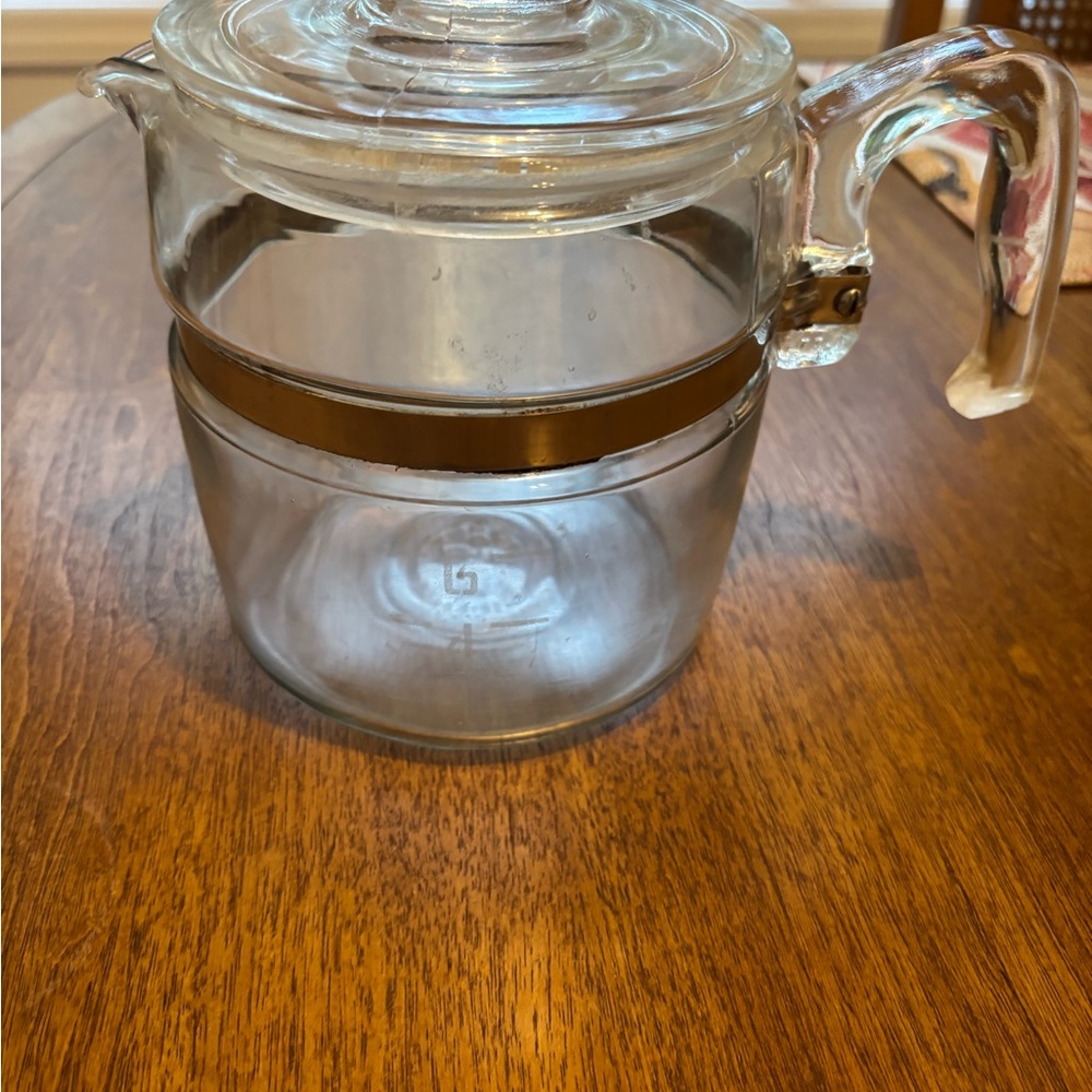 Pyrex Glass Flameware coffee pot.